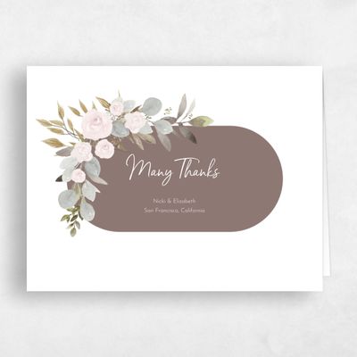 White Wedding Thank You - Adeleida Landscape