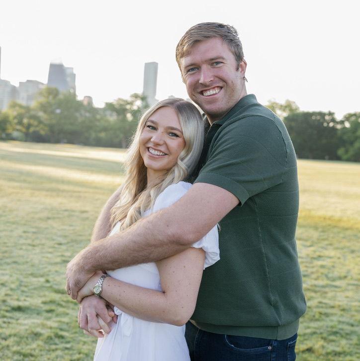 Engagement photos at Zilker Park