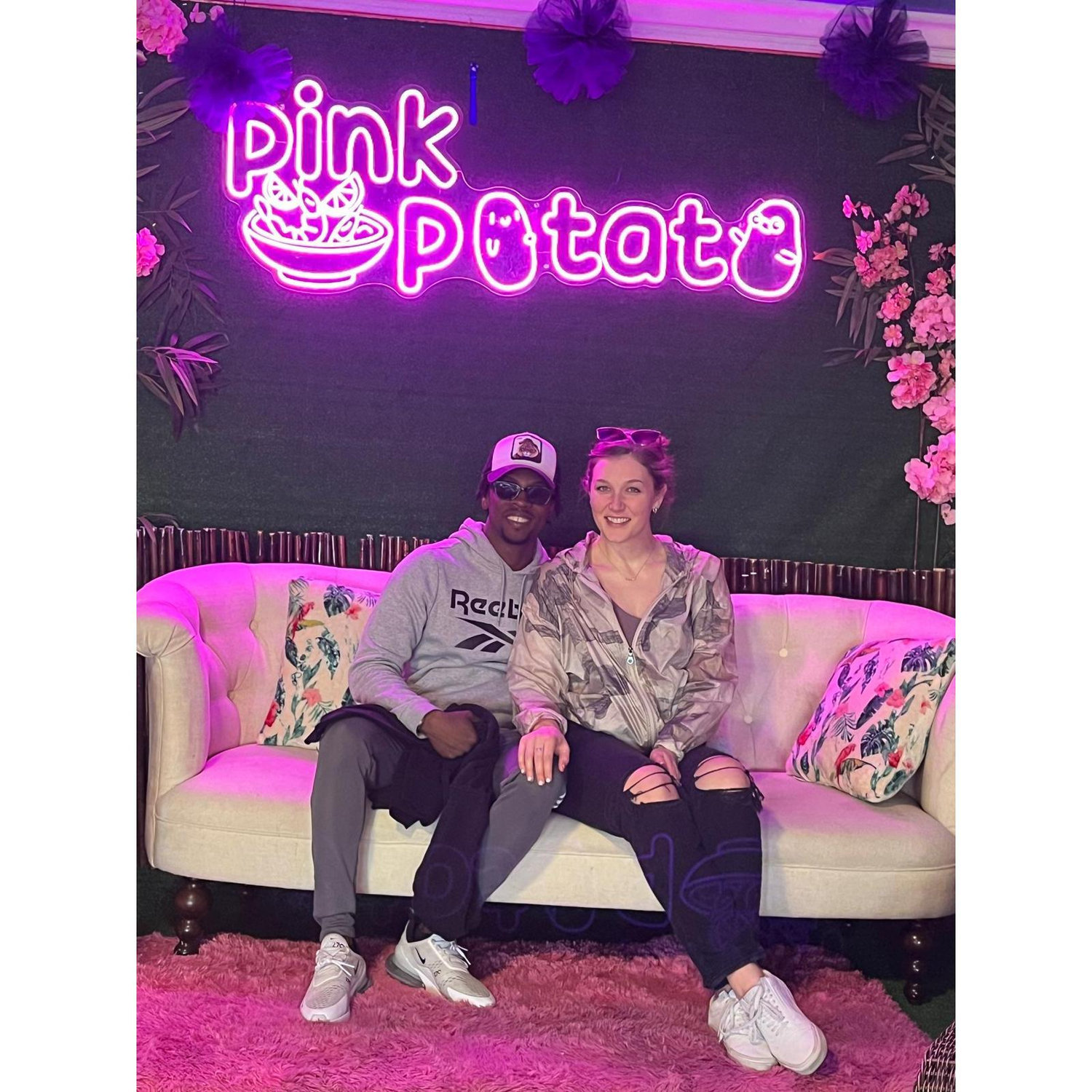 We found this strange restaurant called "Pink Potato" when we were in Las Vegas with Rachel's cousins.