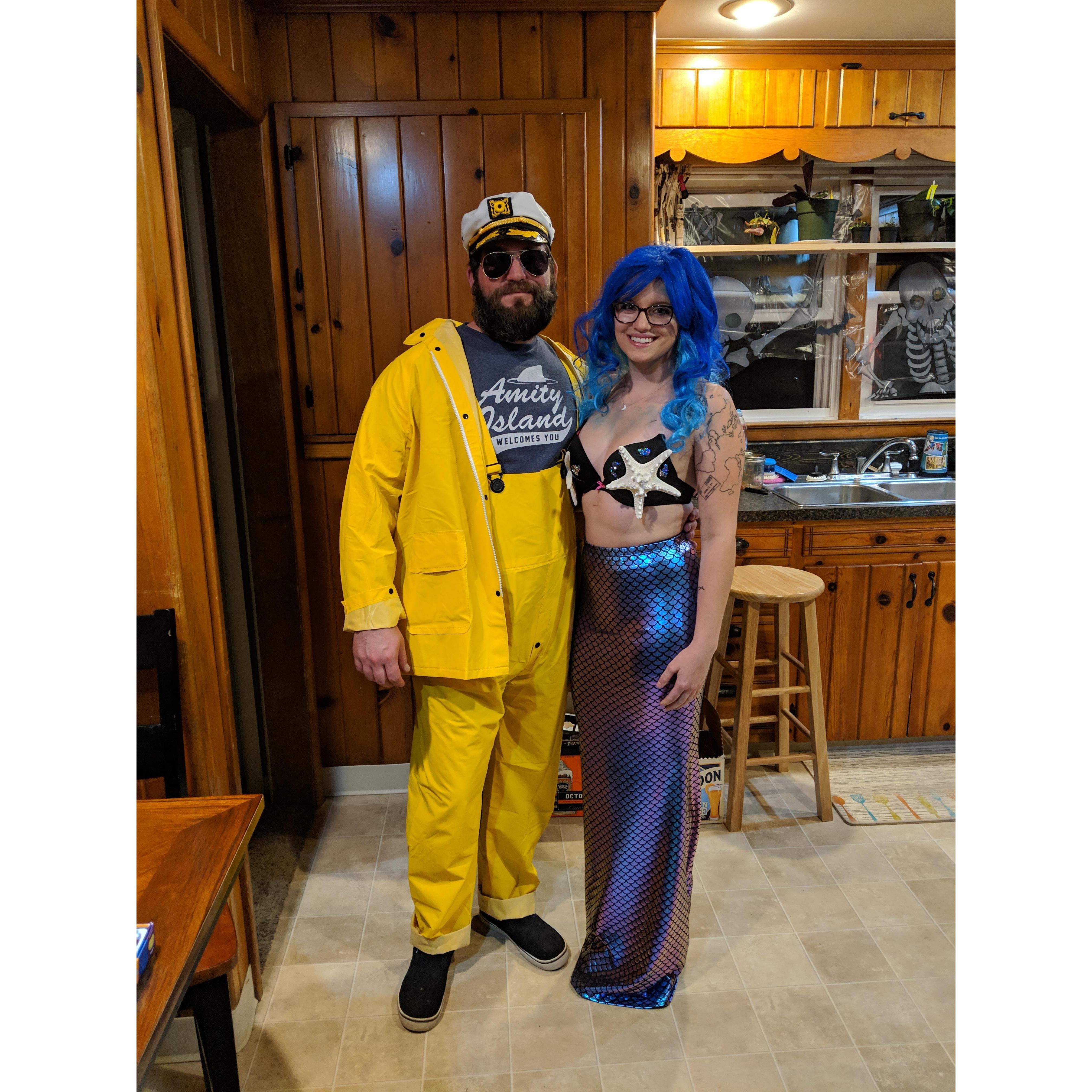 Halloween 2018, Fisherman and Mermaid. :)