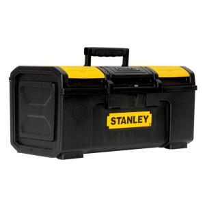 19 in. 1-Touch Latch Tool Box with Lid Organizers