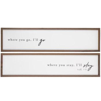Ruth 1:16 Wood Wall Decor Set