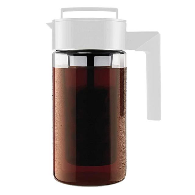 Takeya Patented Deluxe Cold Brew Coffee Maker, One Quart, White