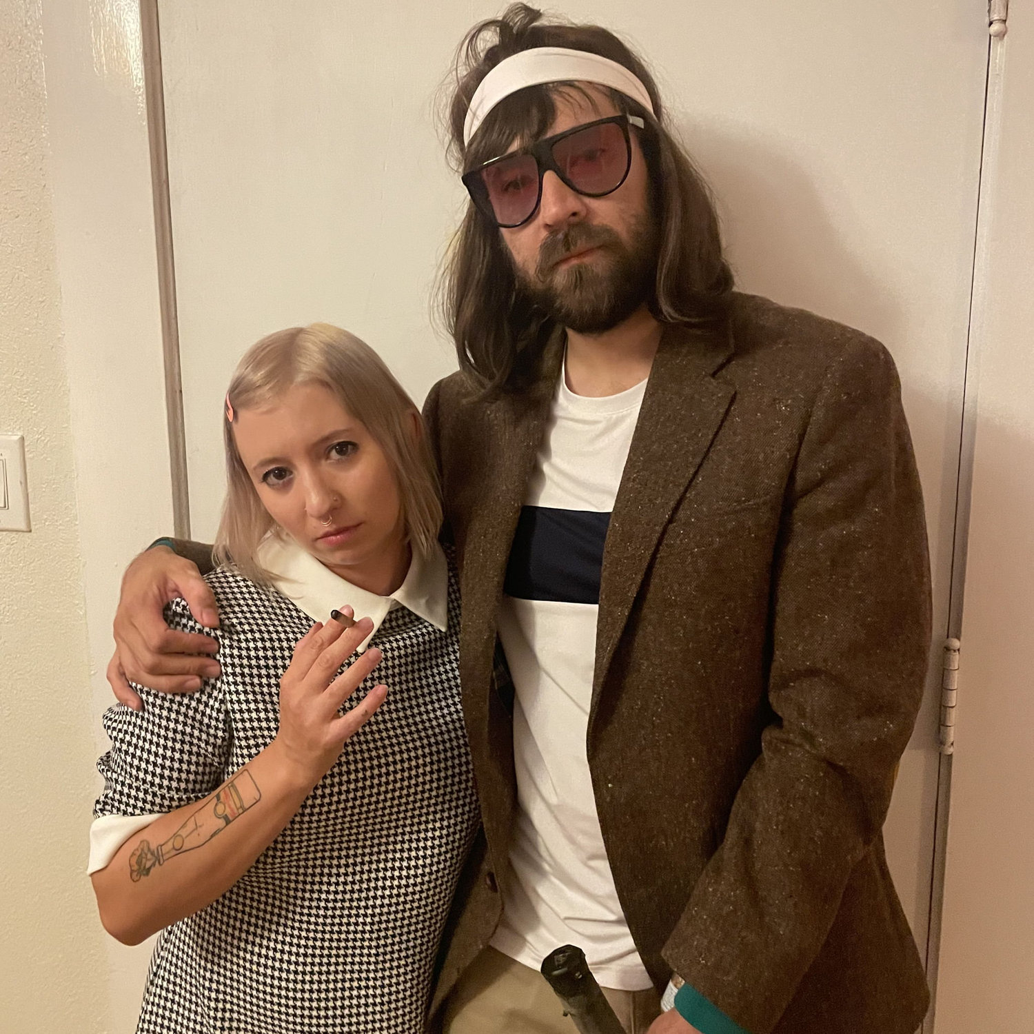 Margo and Ritchie Tenenbaum for our Wes Anderson party