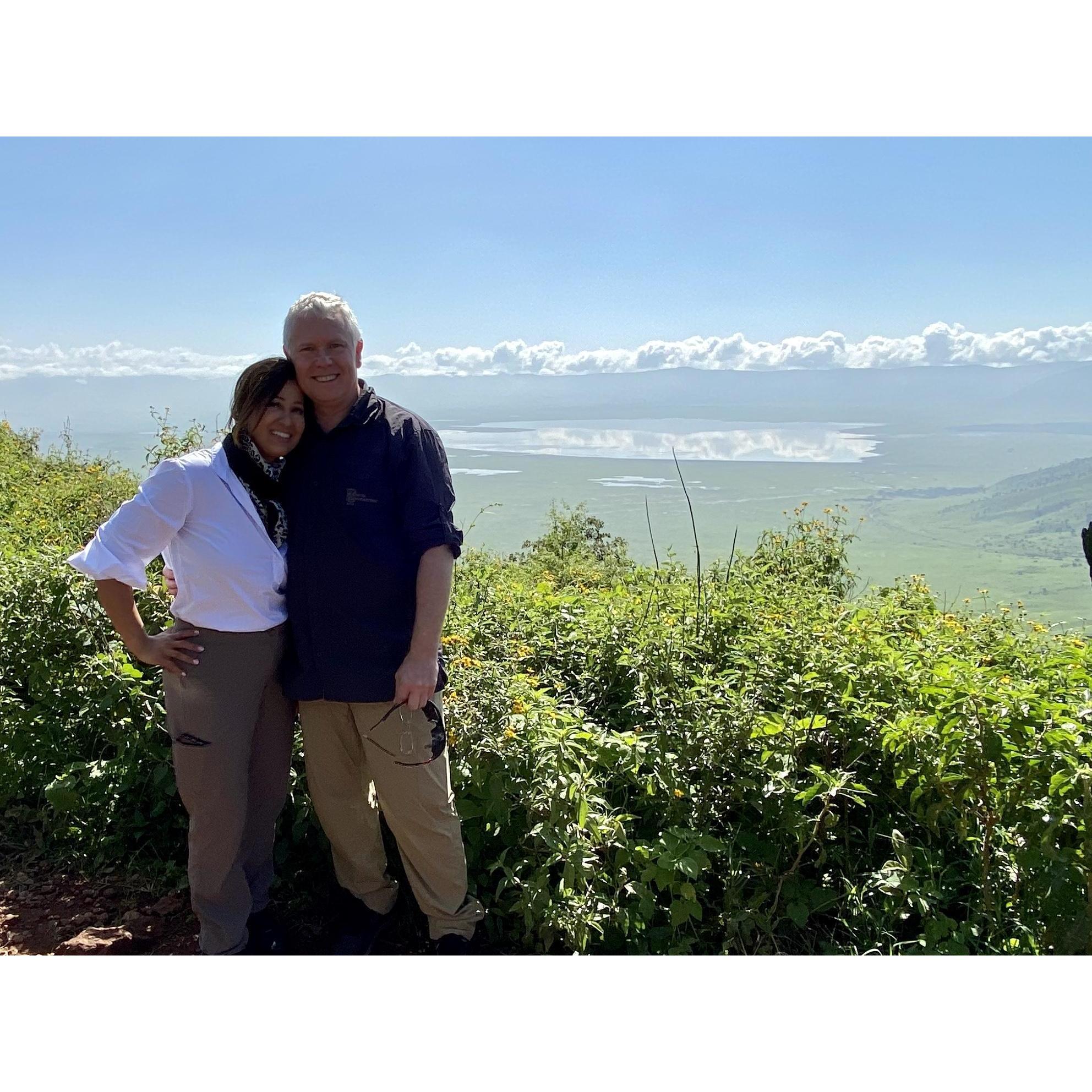 At the edge of Ngorongoro Crater, Africa