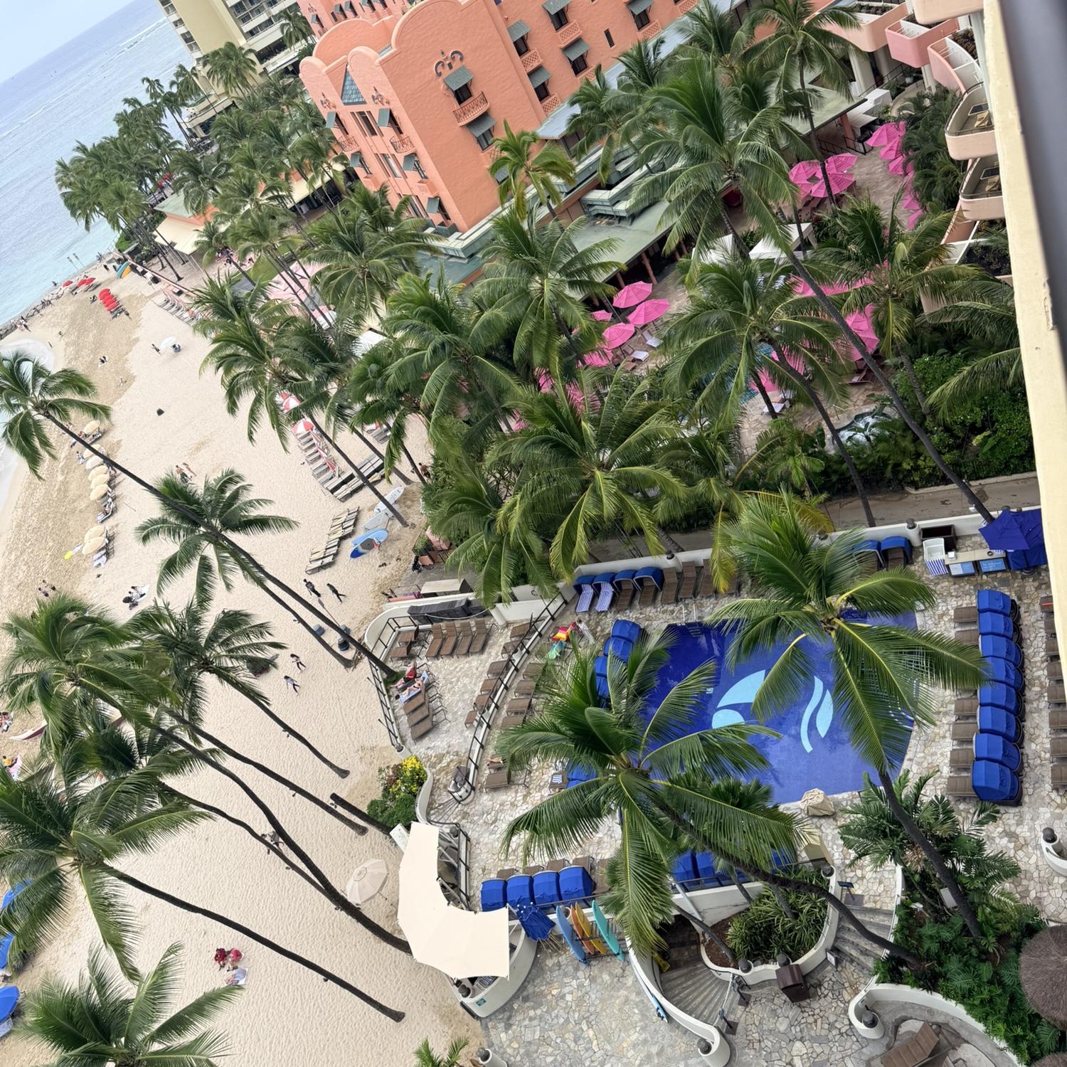 View from our room at the Outrigger in Waikiki | 04/17/26