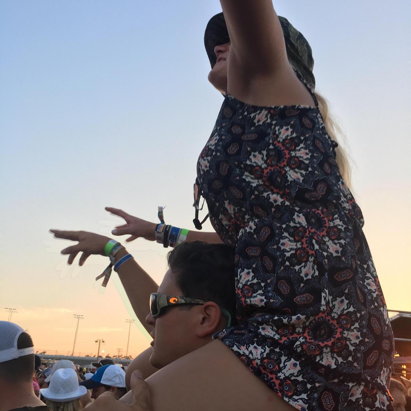 The weekend we started dating at the Country 500 festival, 5/27/17.