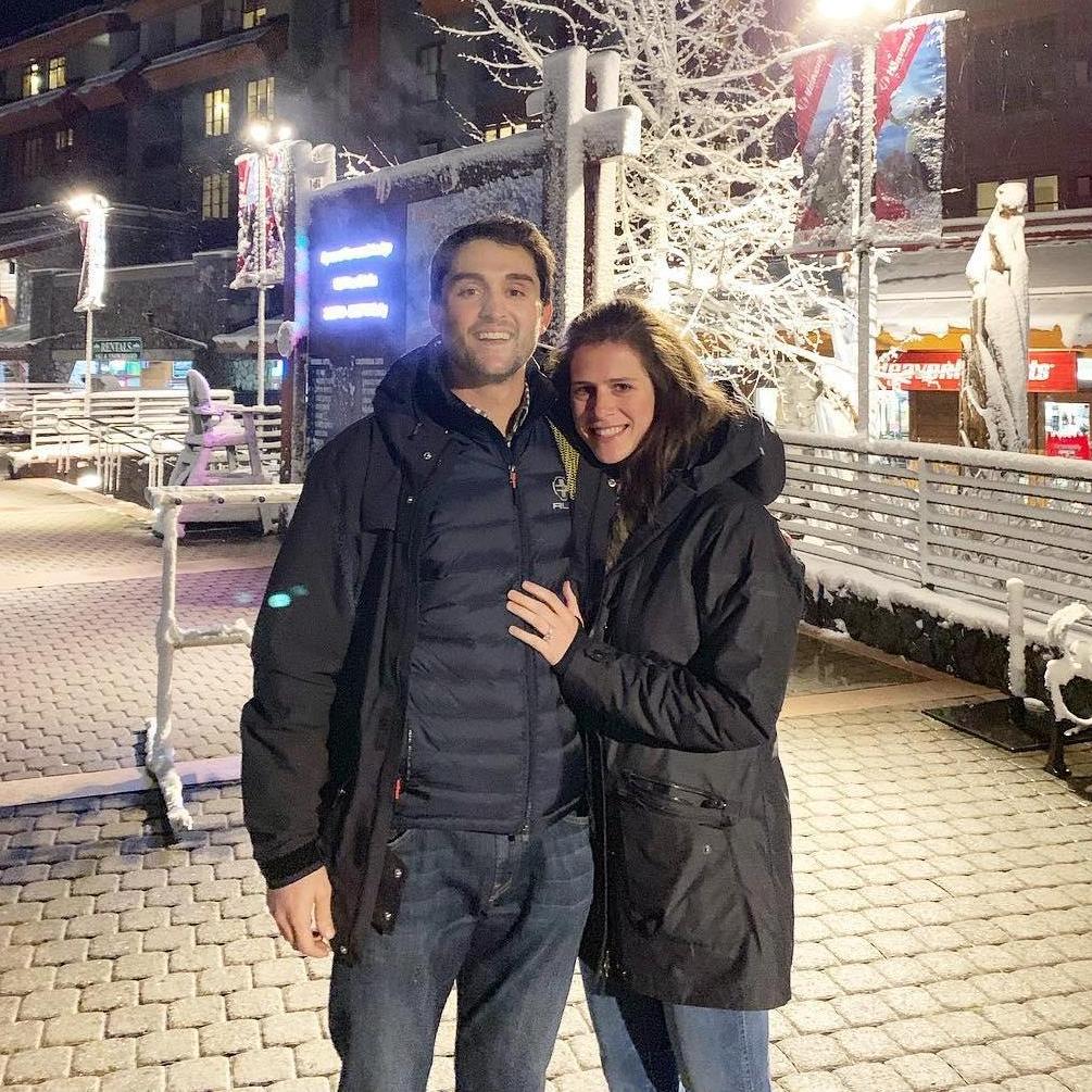 First picture after Alex proposed in Lake Tahoe