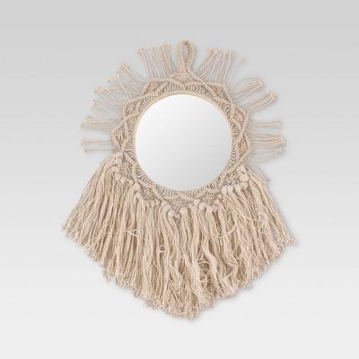 18"x28" Round Macrame Woven Cotton Wall Art - Opalhouse™