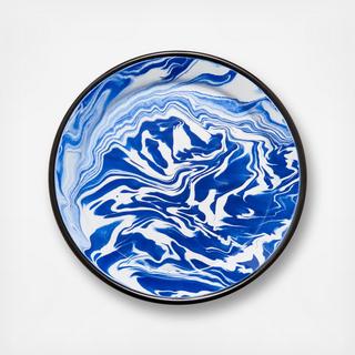 Swirl Enamelware Dinner Plate, Set of 4