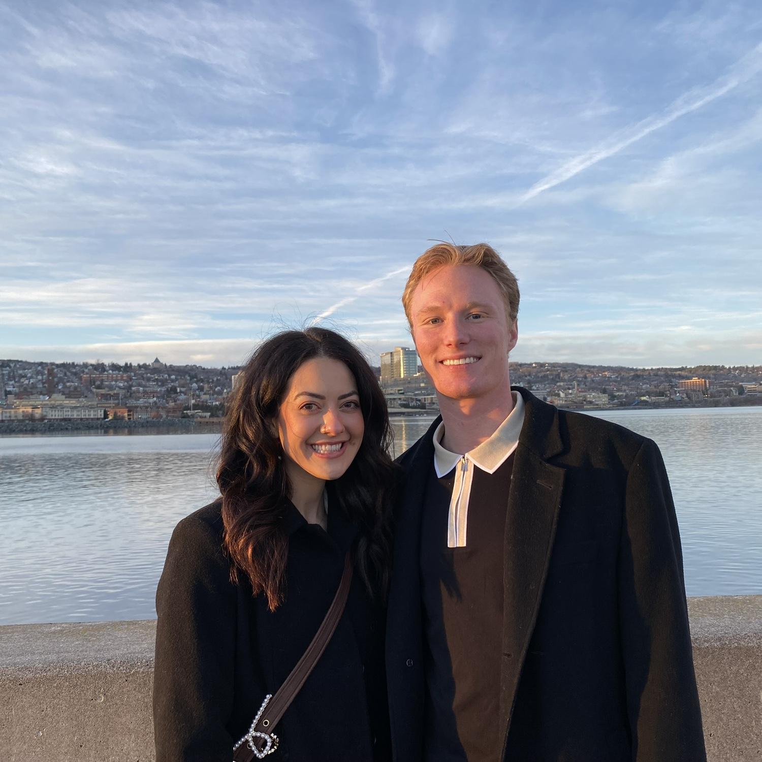 First “trip” together in Duluth, MN 2022. Joe asked me to be his girlfriend the day before this picture was taken.