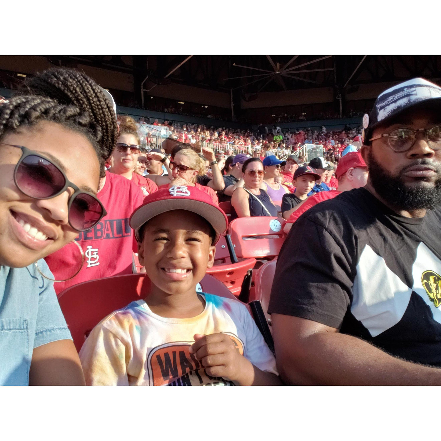 July 2019, Jace's 1st Cardinals Game