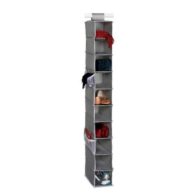 Studio 3B™ 10-Shelf Hanging Shoe Organizer in Grey