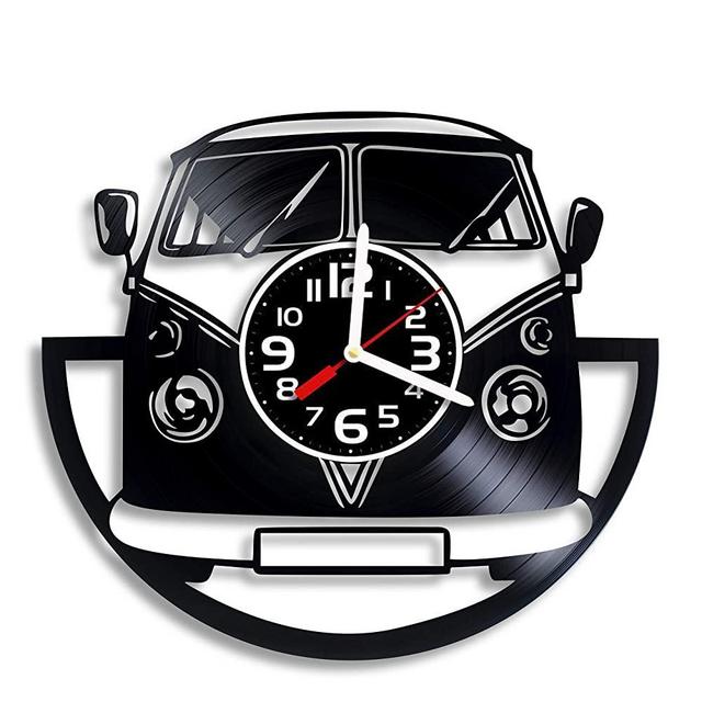 Volkswagen Bus Retro vinyl wall clock, Volkswagen Bus Retro gift for any occasion, Christmas, Valentine's Day, Birthday, Holiday, Housewarming Present