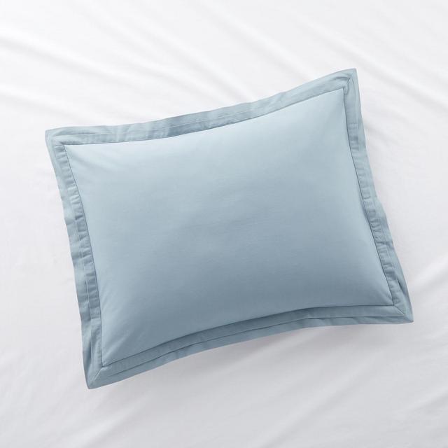 Mellow Sky Blue Organic Cotton Standard Sham
