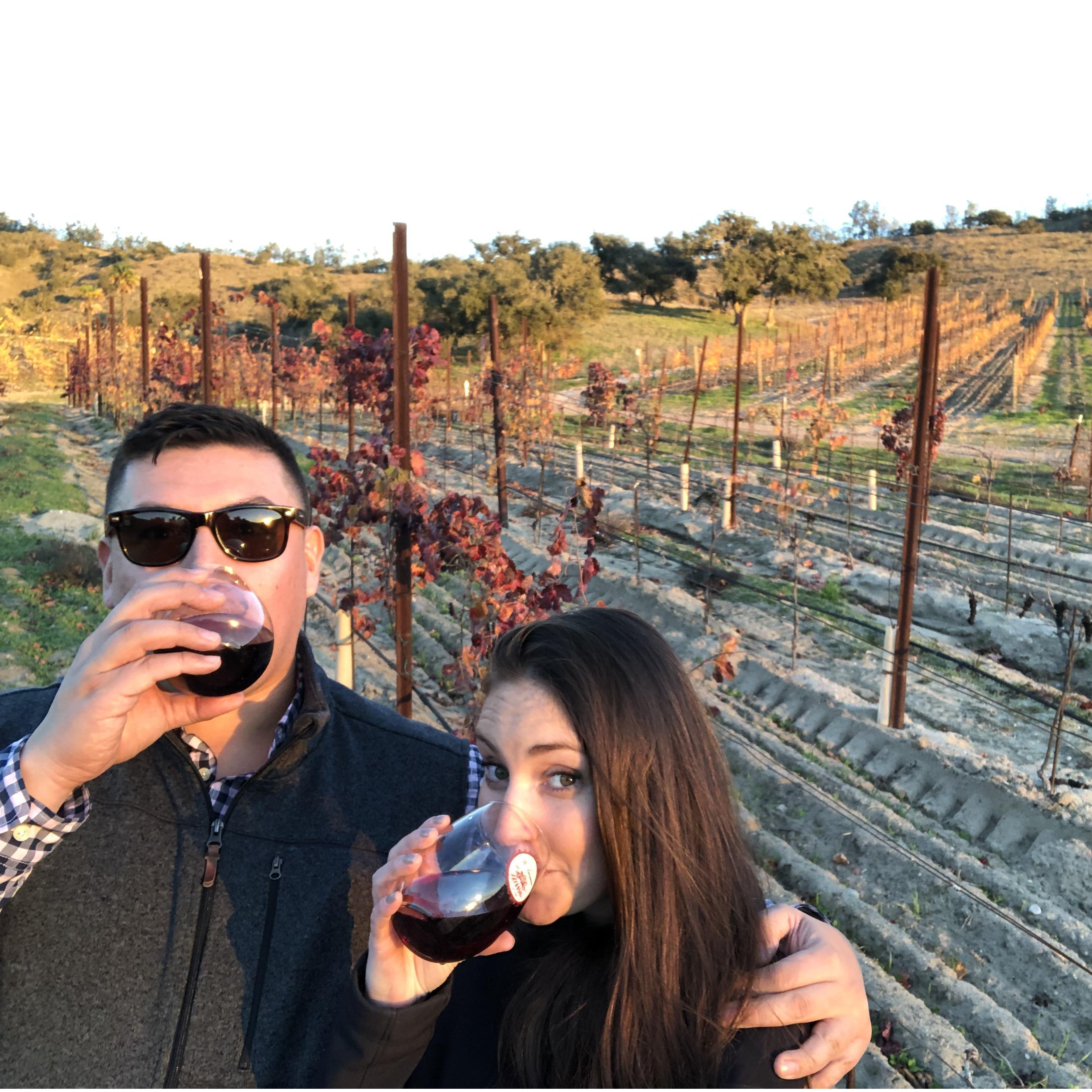 Wine! Also another love of ours.