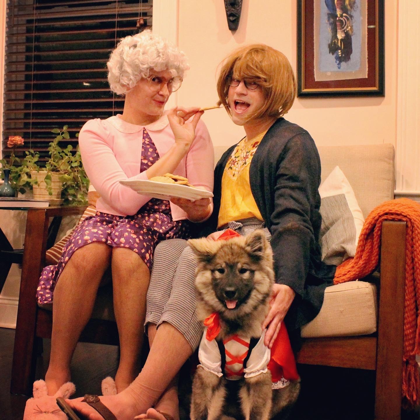 The Halloween that we dressed up as the two lesbian stepmothers who tamed the Big Bad Wolf 2021