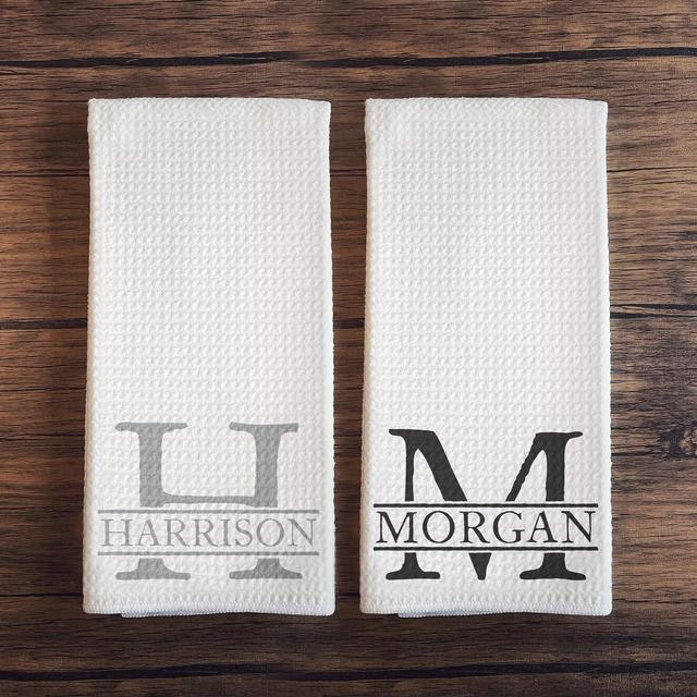 Personalized Kitchen Towels, Monogram...