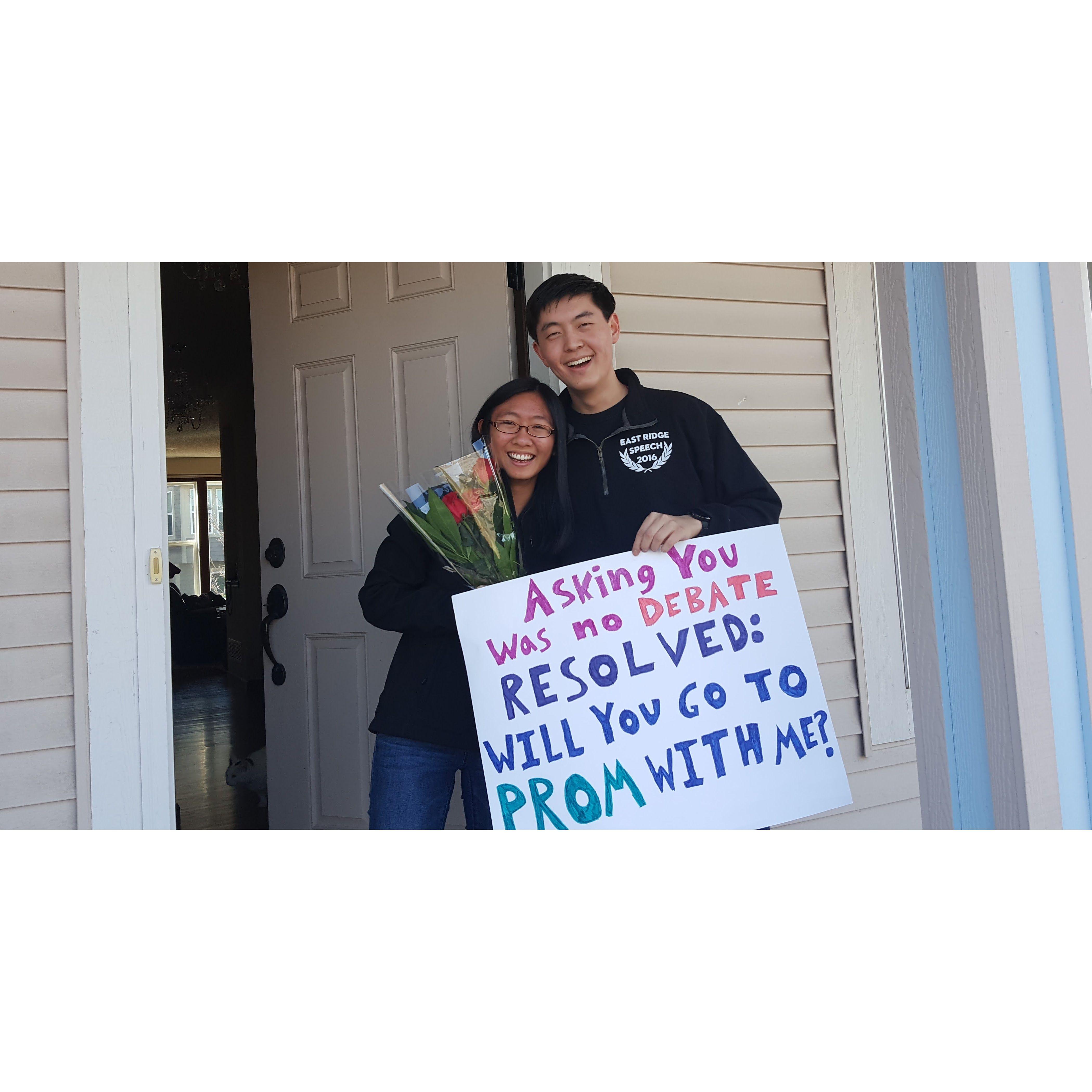 Saying yes to junior prom