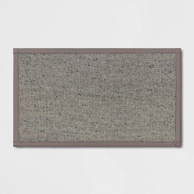 34" x 20" Textured Pet Kitchen Rug Gray - Threshold™