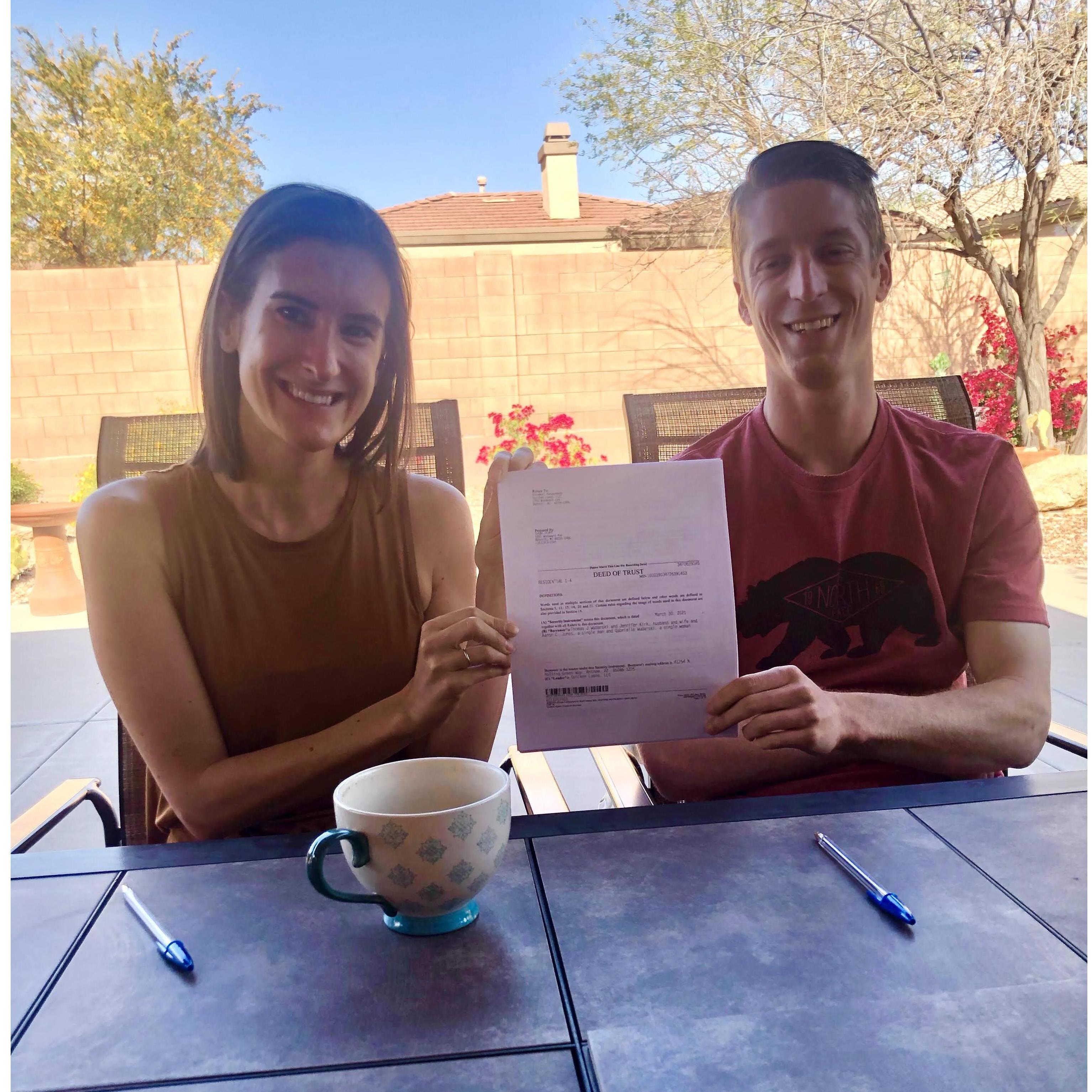 We're homeowners!