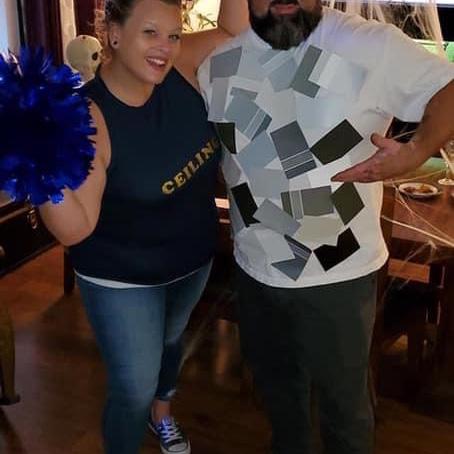 I was a "ceiling fan" and Carlos was "50 shades of Gray".