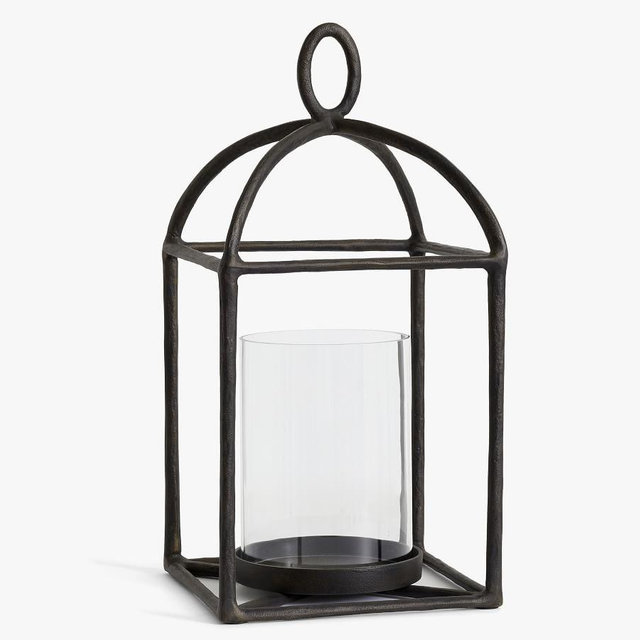 Fallon Outdoor Lantern, Bronze, Small 19"
