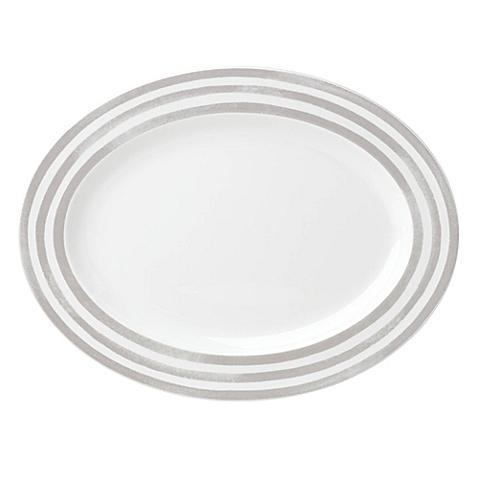 kate spade new york Charlotte Street™ 16-Inch Oval Platter in Grey