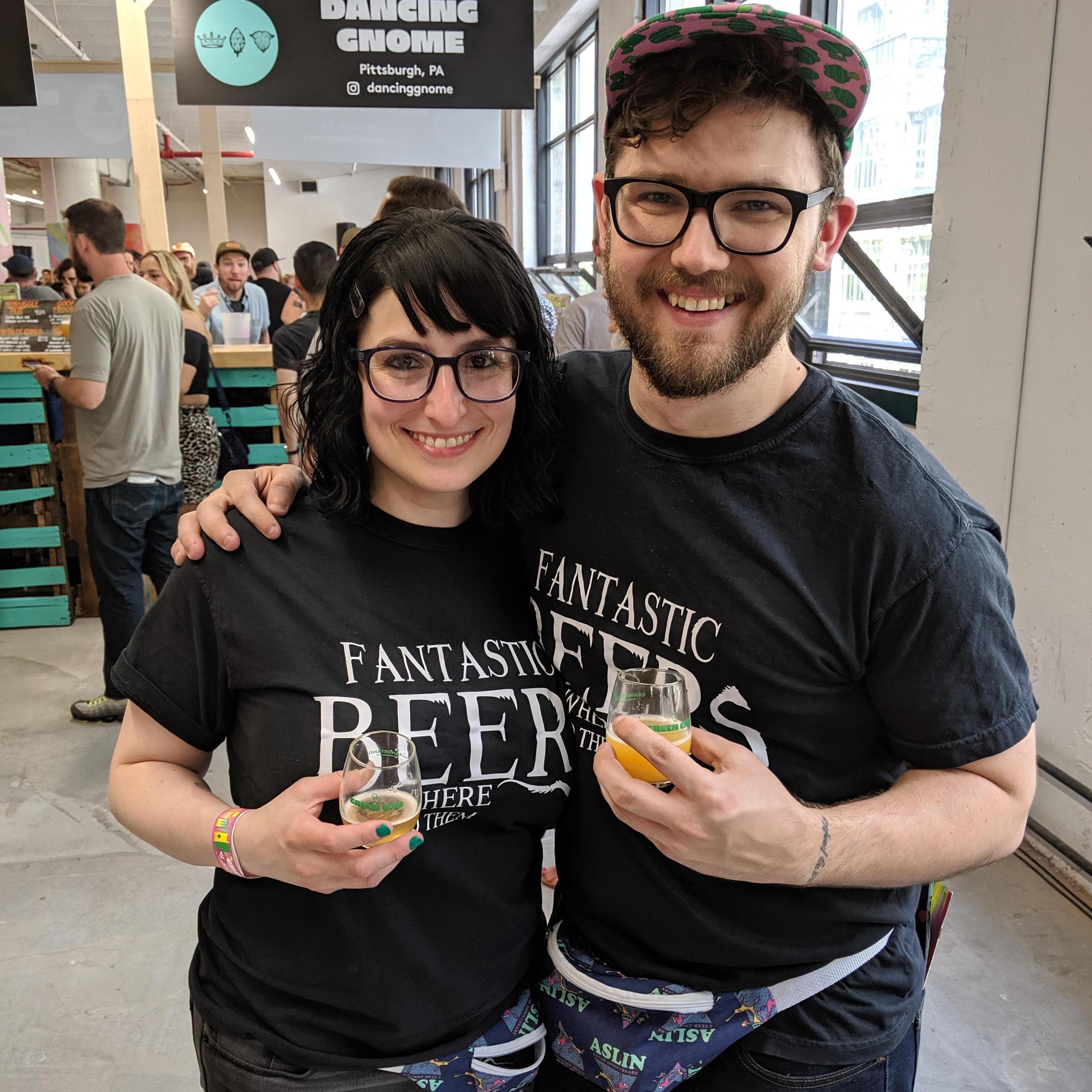 Got our fanny packs and Fantastic Beers shirts on for Other Half's Green City festival!
