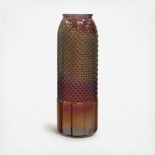 Diamond Stud Recycled Spanish Glass Vase
