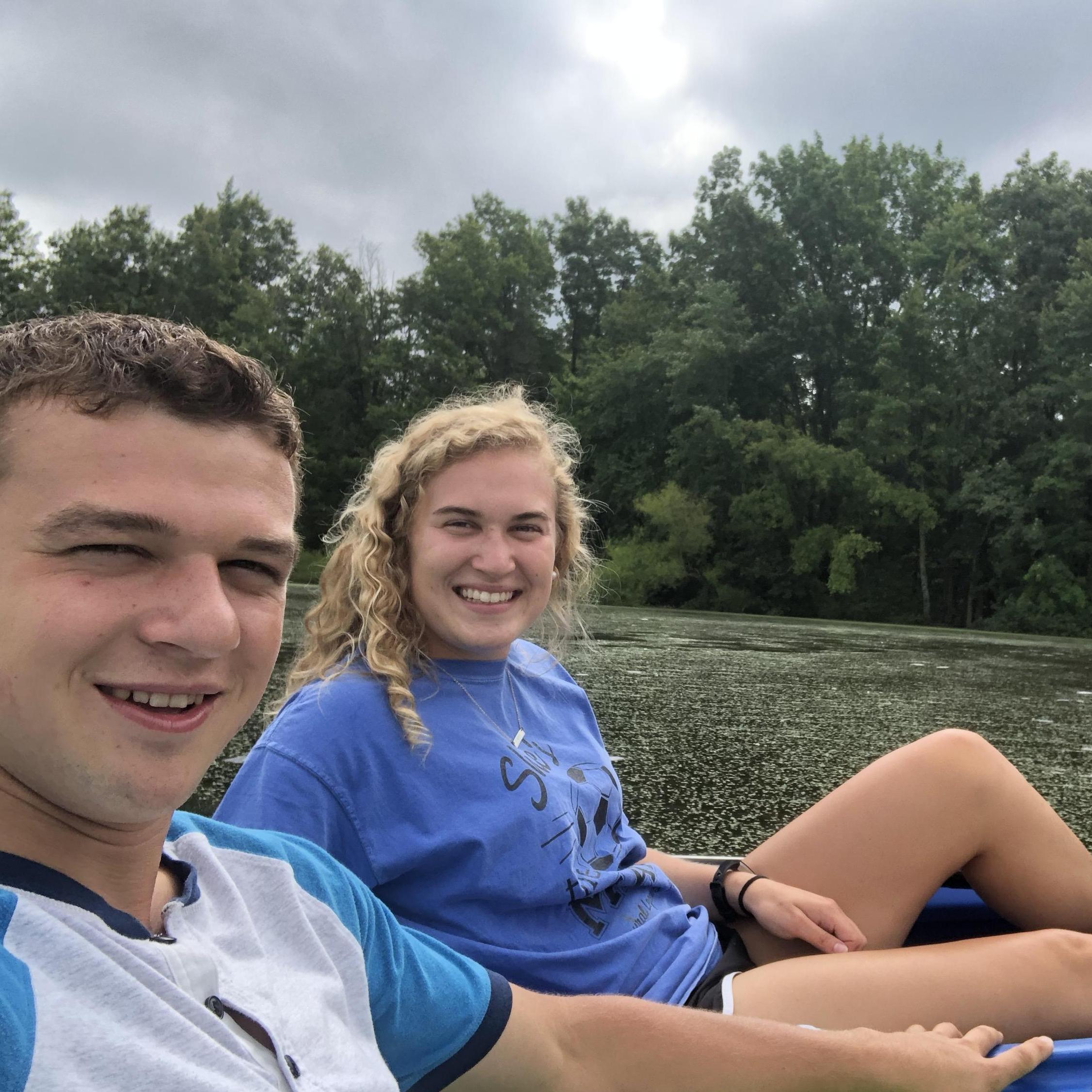 Our first date kayaking at Pinchot