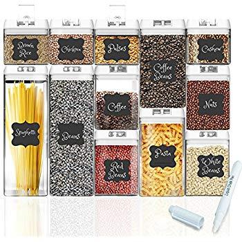 Clear Glass Canisters Jars Containers Set for Food Storage with Airtight Wood Lids,Kitchen Canister,Tea Coffee Canister Sugar Loose Leaf Tea Container Cookies Jar,BPA Free,39 oz,1-Piece set