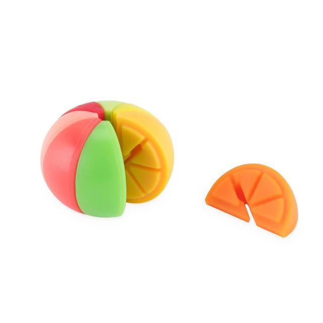TrueZoo Citrus Wine Glass Charms and Glass Drink Markers - Fruit Wine Accessories - Multi Color Set of 8