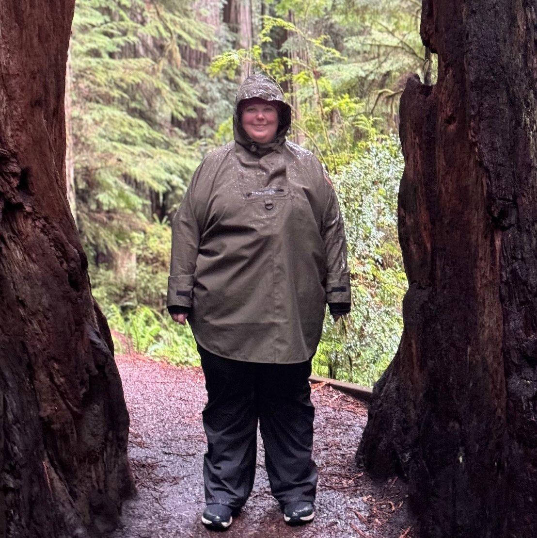 Exploring the Redwoods is always fun even in the rain.