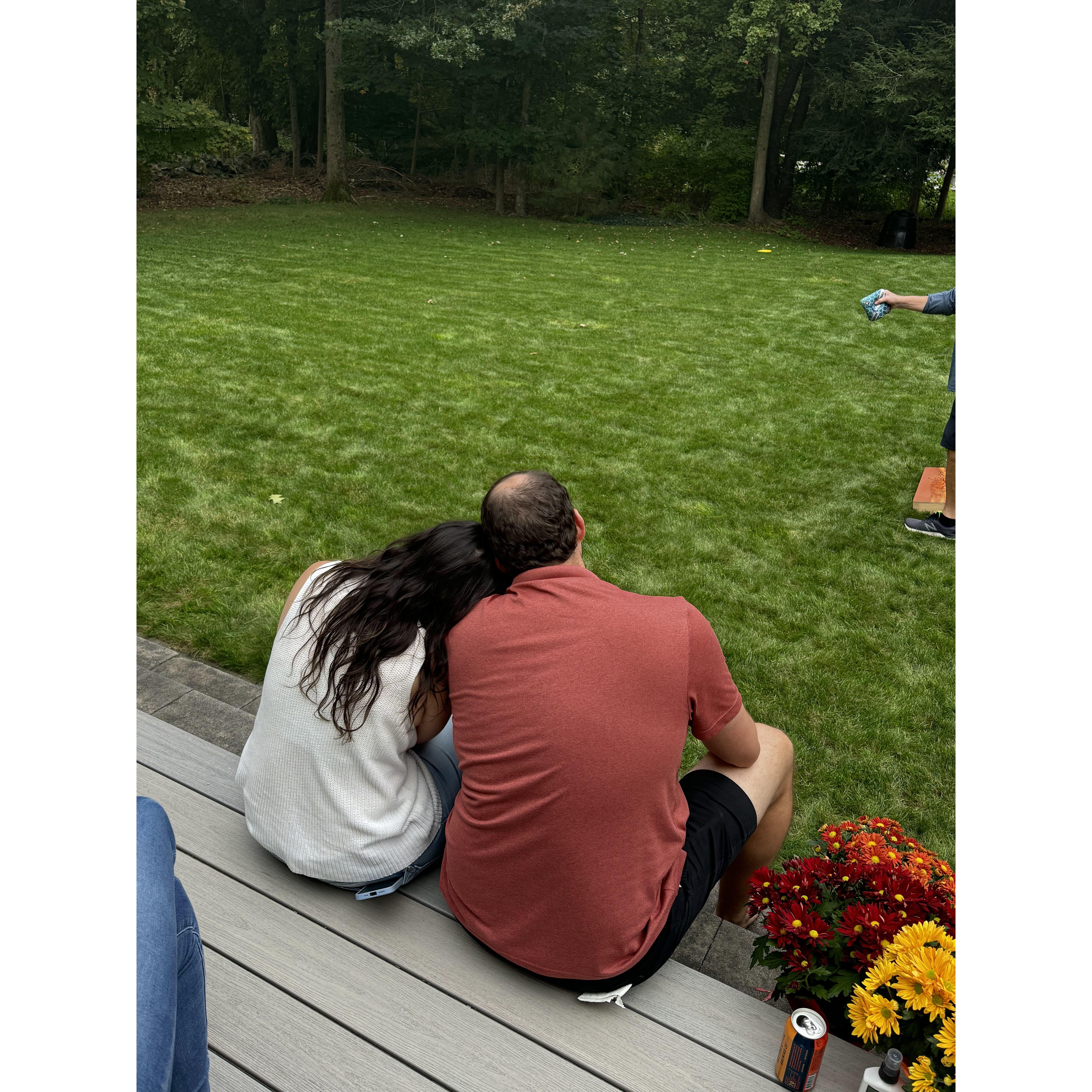 The first time we invited family and friends to our new home!