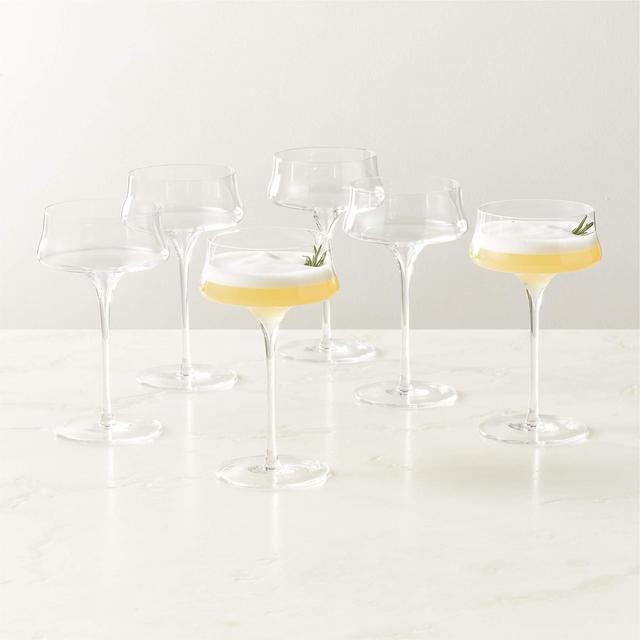 Estera Clear Coupe Glasses Set of 6