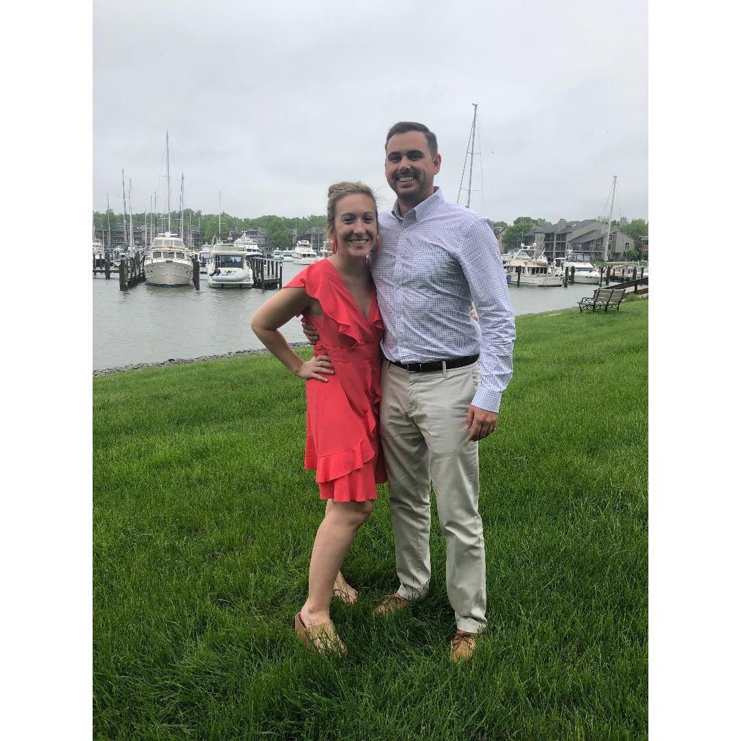 After a fun weekend of wedding planning in Annapolis, Maryland!