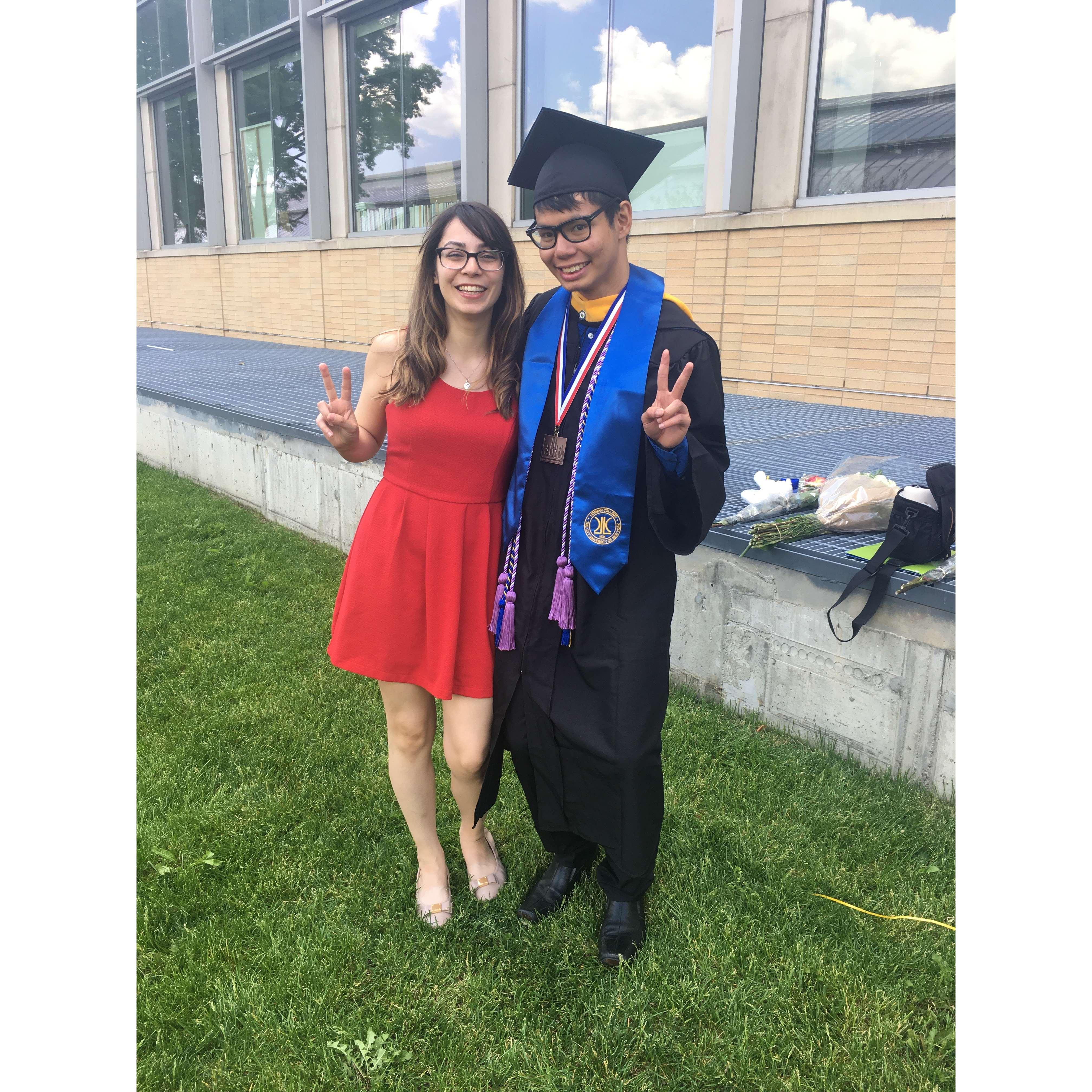On June 1, 2017, At Lehman College, Stacy met up with Josh for his graduation as a friend and met his family briefly for the first time, not knowing she was going to take their last name in the future