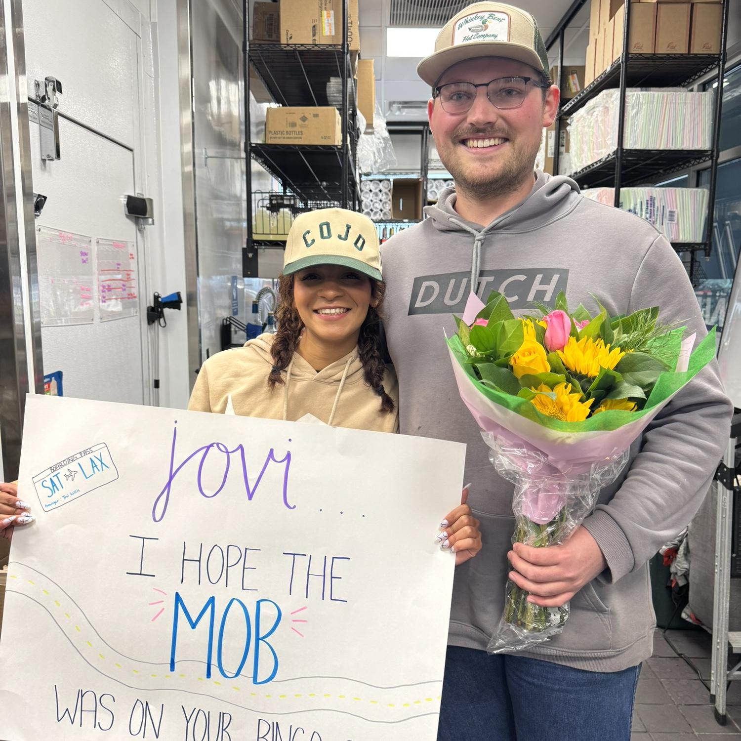 Adam being there for Jovi's promotion