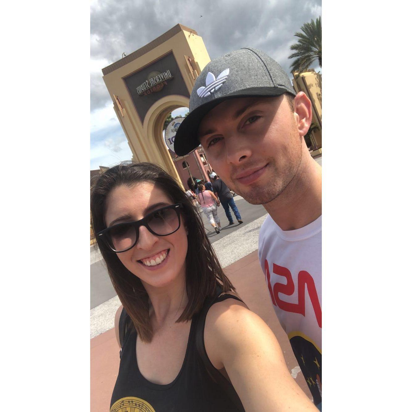 First time at Universal Studios! Charlie rode the Rock n Rollercoaster 3x and Leigh won stuffed animals at the basketball shot game.
