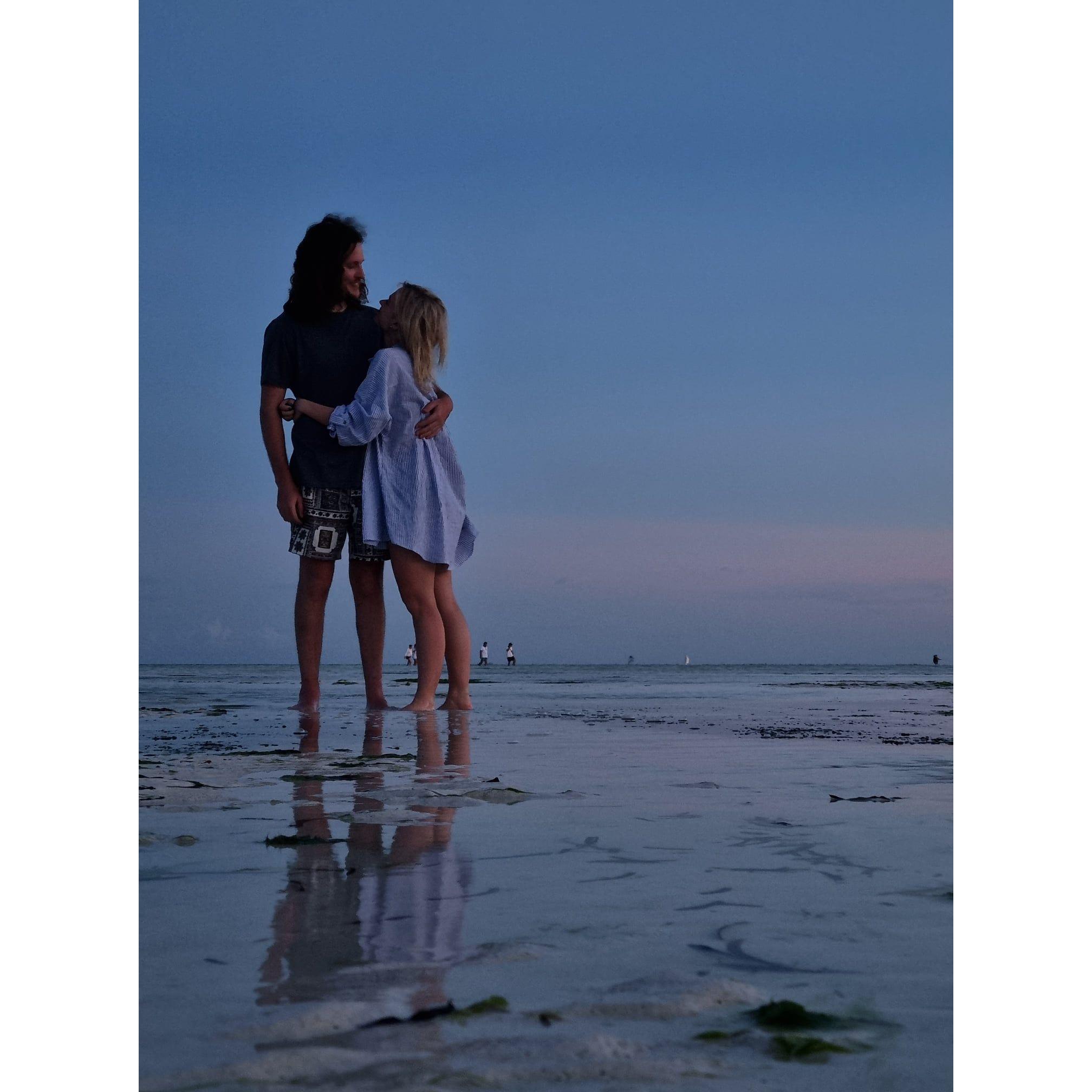 "Together, we’ve discovered the magic of everyday moments and the thrill of new adventures." Our first trip abroad together to Zanzibar