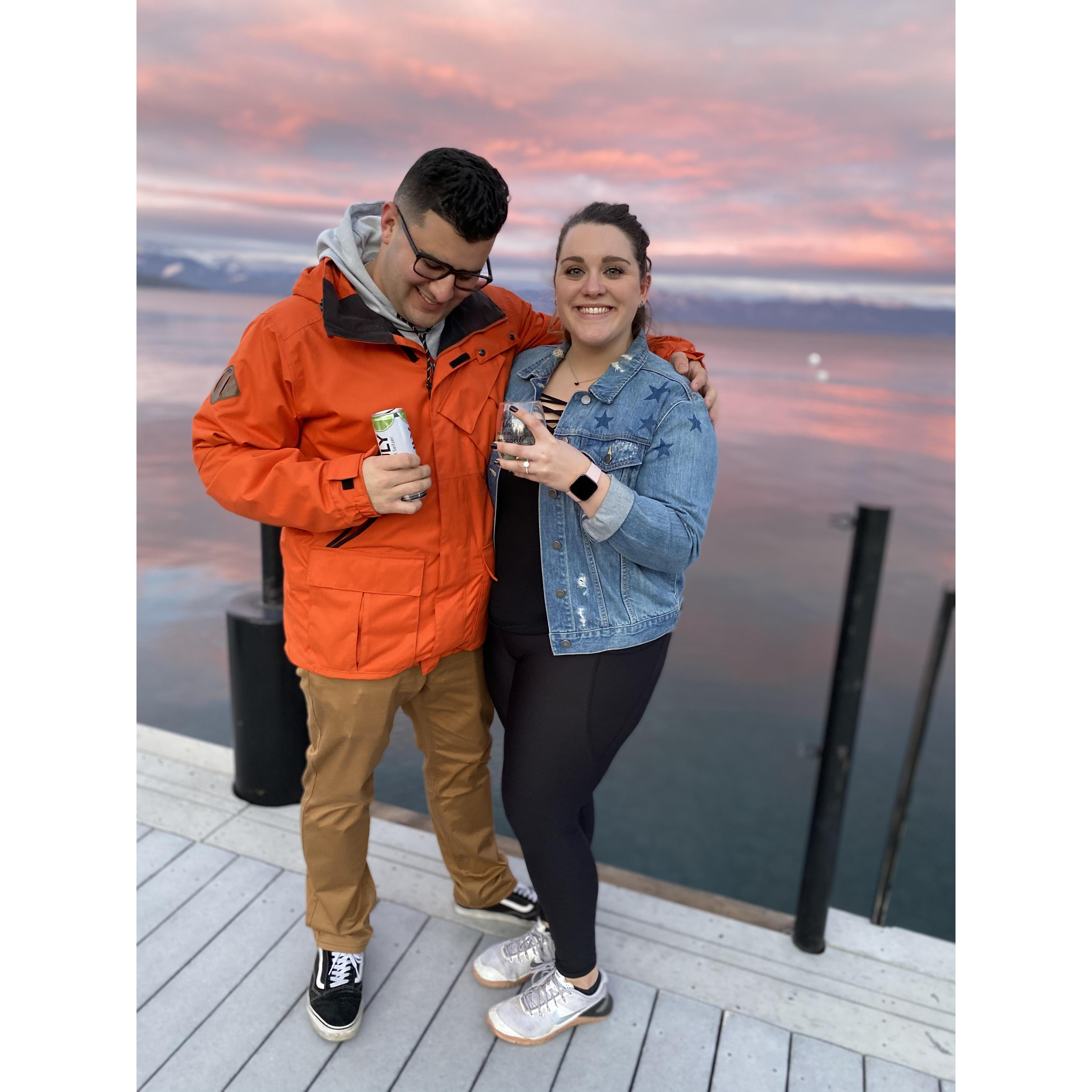 The day Kyle proposed; Lake Tahoe, CA
2020