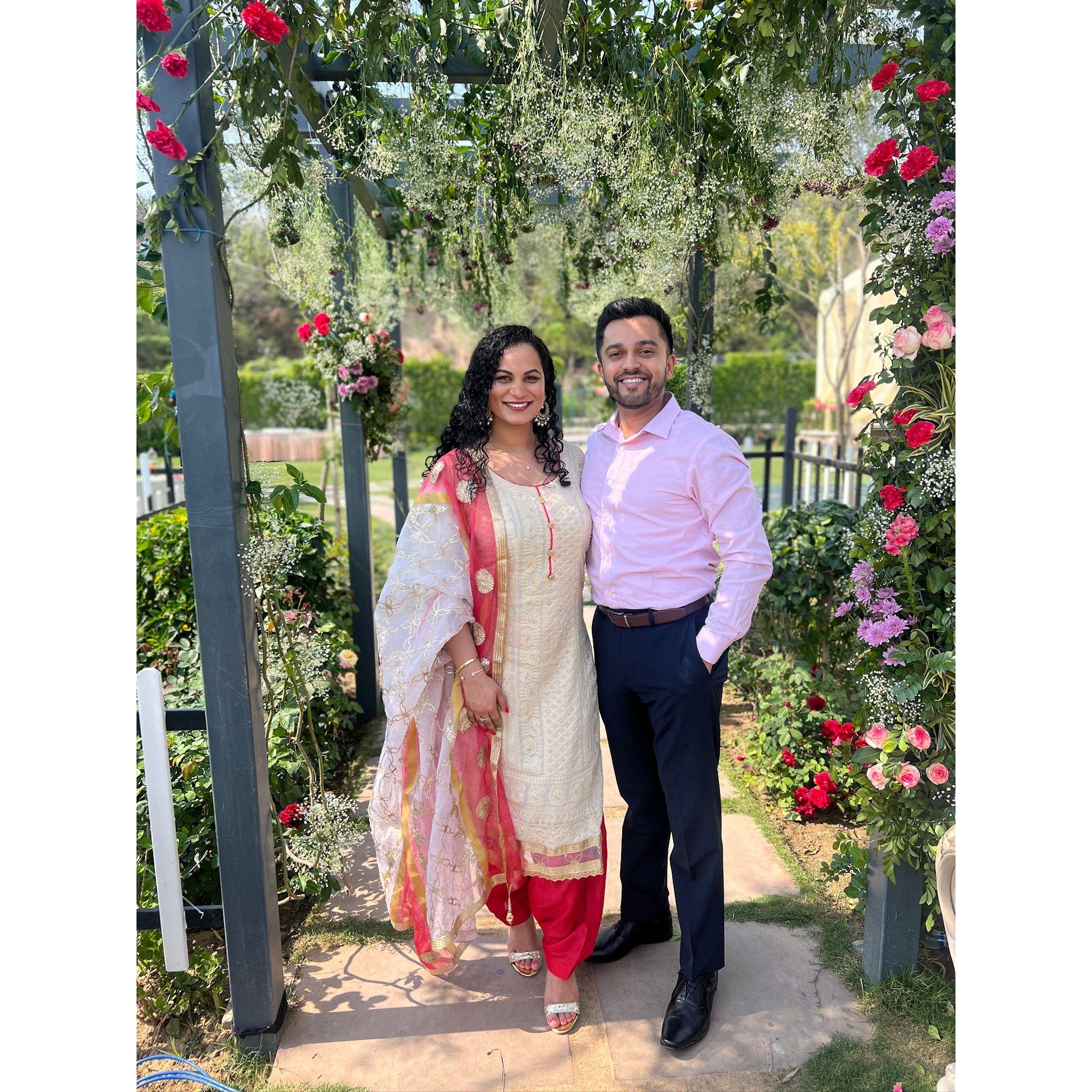 March 8, 2023 - attending a wedding in Chandigarh!