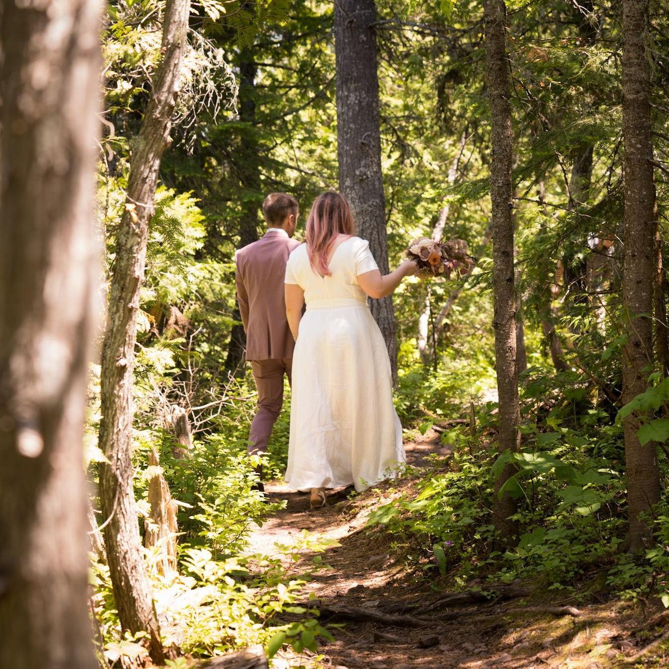 On the trail to the beach.