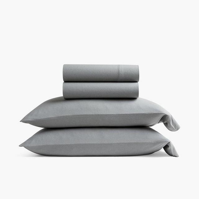 Queen Size Organic Jersey Sheet Set (Gray)
