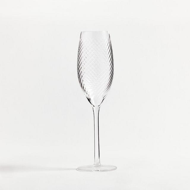 Monique Lhuillier Campania Outdoor Champagne Flutes, Set of 4 - Clear
