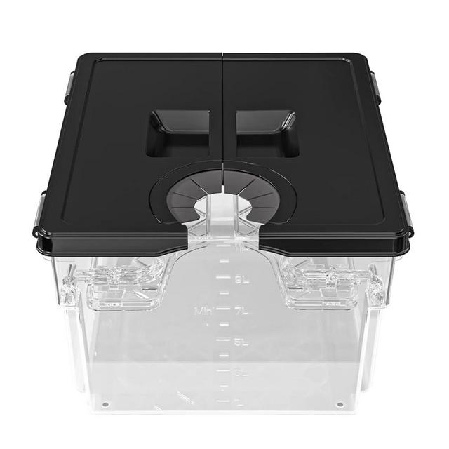 Sous Vide Container with Lid Sous Vide Containers with Built- in Rack 11.65QT Sous Vide Pot Slow Cooker Container Sous Vide Bucket Double-door-opening Design Compatible with Most Sous Vide Cookers