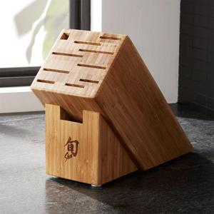 Shun ® 11-Slot Bamboo Knife Block