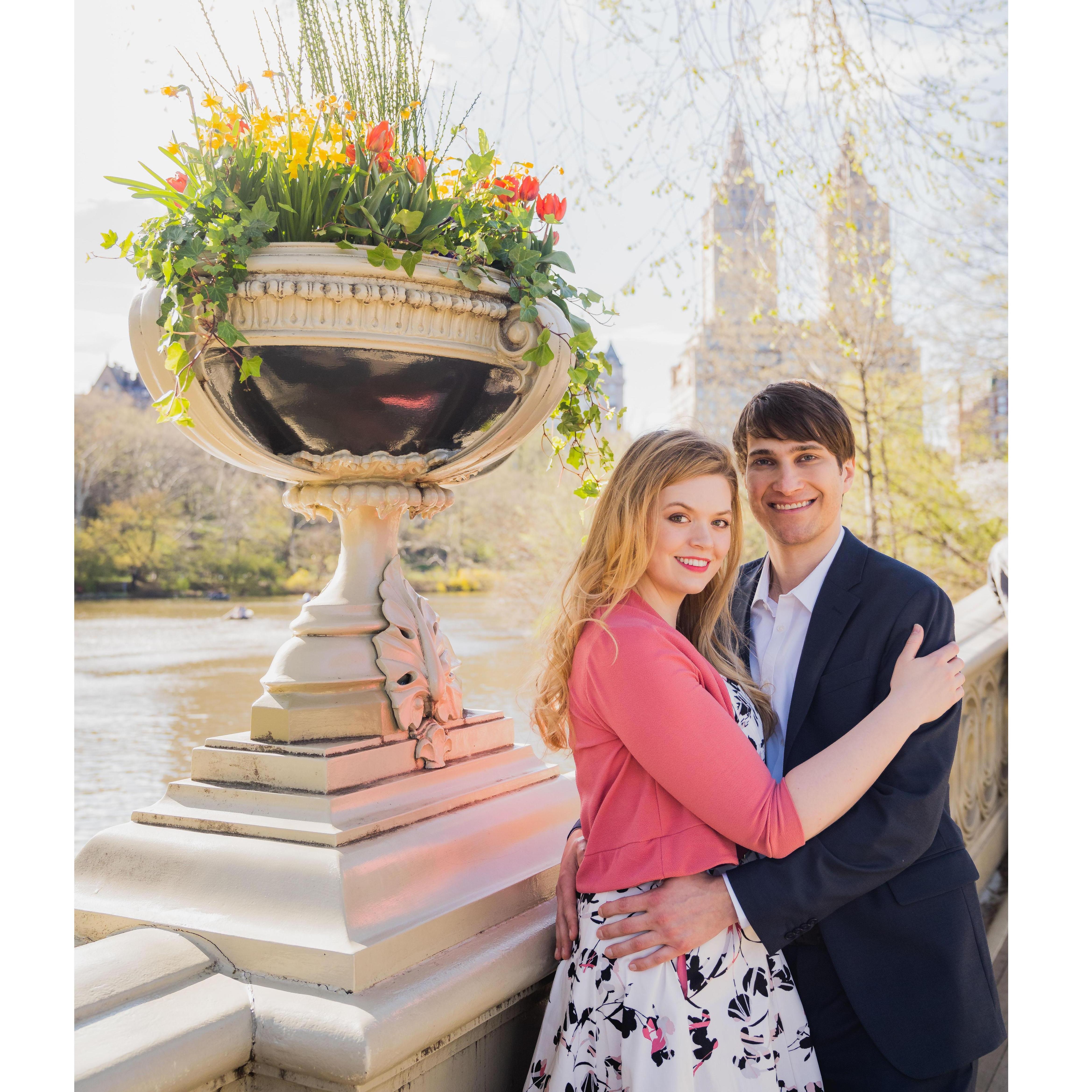 Engagement pictures in Central Park