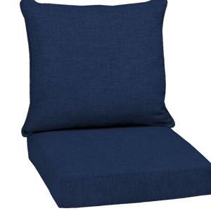 ARDEN 24.0-in x 24.0-in 2 -Piece Sapphire Blue Leala Deep seat patio chair cushion
